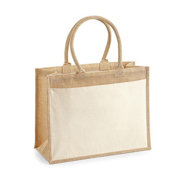 Westford Mill | Cotton pocket jute shopping bag